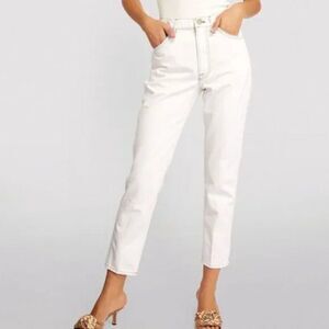NEW FRAME Le Italien High Rise Straight Leg Jeans in Blanc size 25